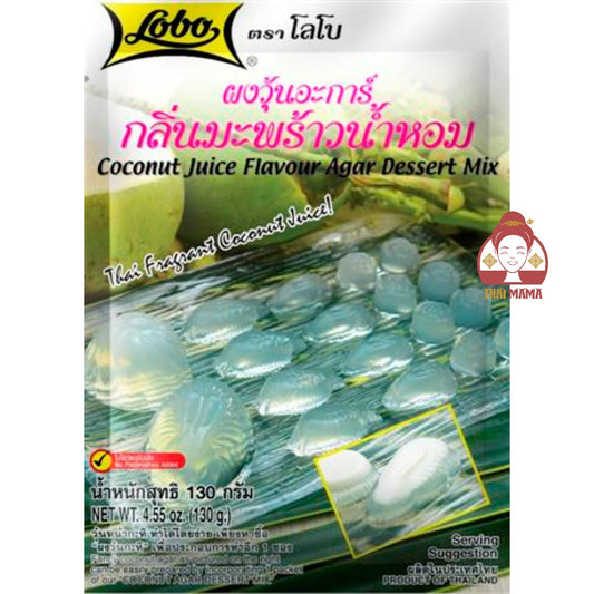 ผงวุ้น สำเร็จ Lobo / Globo Coconut Juice Flavour Agar Dessert Mix 130g [Halal]