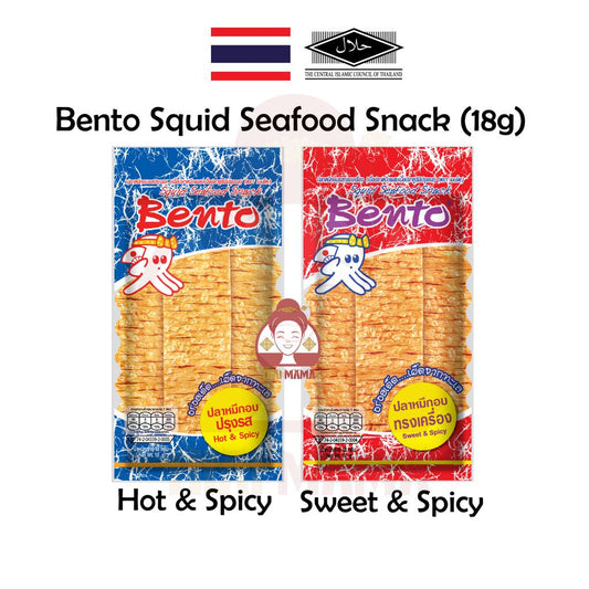 Bento Squid Seafood Snack 18g ( Hot & Spicy / Sweet & Spicy ) [Halal]