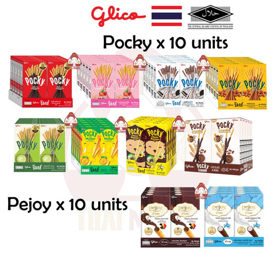 10 x Glico Pocky / Pejoy ( Chocolate / Strawberry / Cookies & Cream / Milky Matcha / Nutty Almond / etc) Pocky Chocolate