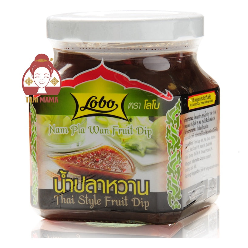 น้ำปลาหวาน NamPlaWan Thai Style Fruit Dip 290g (Lobo / Globo) ( Nam Pla Wan Fruit Dip / NamPlaWan) [Halal] (10 Servings)