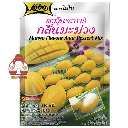 ผงวุ้นอะการ์กลิ่นมะม่วง Lobo / Globo Mango Flavour Agar Dessert Mix [Halal]