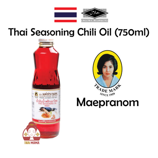 Maepranom Thai Seasoning Chili Oil 750ml [Halal]