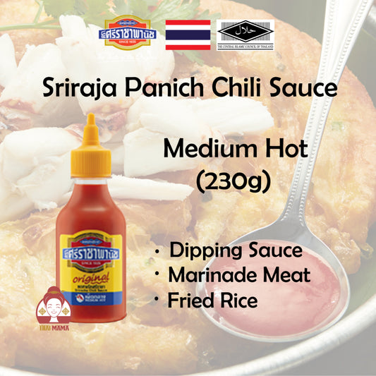 Sriraja Panich Chili Sauce Medium Hot 230g [Halal] Sriraja sauce / Panich Sriraja / Dipping Sauce / Sriracha Chili Sauce