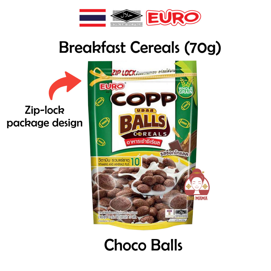 COPP breakfast cereal 70g ( Chocolate / Choco Balls / Honey ) [Halal] Thai cereal