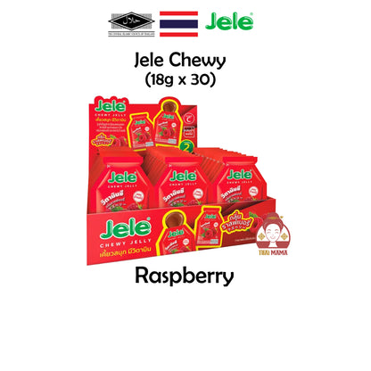 Jele Chewy 18g x 30 ( Grape / Strawberry / Yoghurt / Yogurt / Blueberry / Raspberry ) [Halal] Jele Thailand