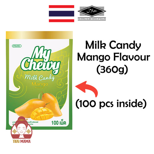 My Chewy Milk Candy Mango Flavour 360g(100 pcs) [Halal] Mychewy