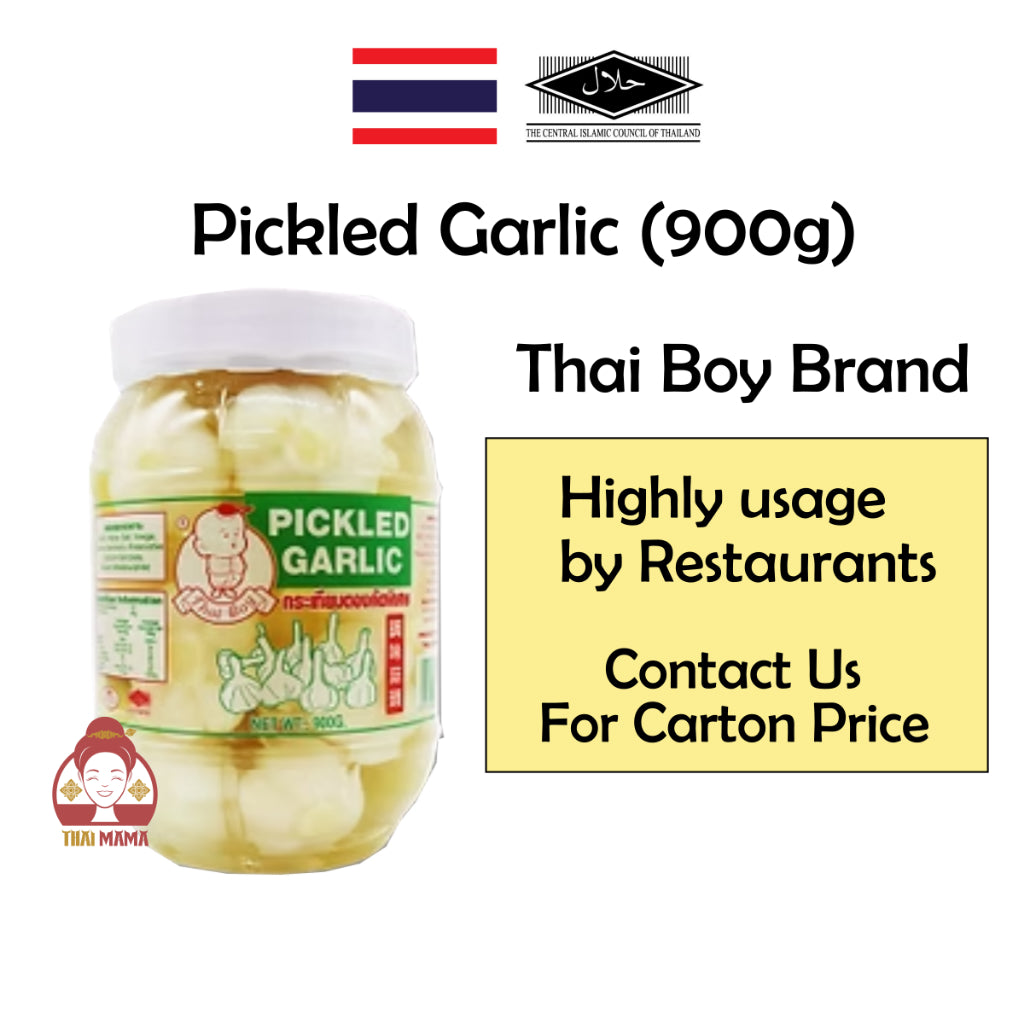 Thai Boy Pickled Garlic 900g [Halal] Thaiboy Pickled Garlic 900g / Thai pickled garlic 900g