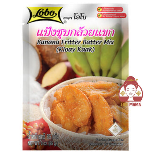 แป้งชุบกล้วยแขก Lobo / Globo Banana Fritter Batter Mix (Kloay Kaak) 85g [Halal]