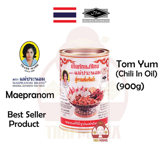 Maepranom Chilli Oil For Tom Yum 900g [Halal]