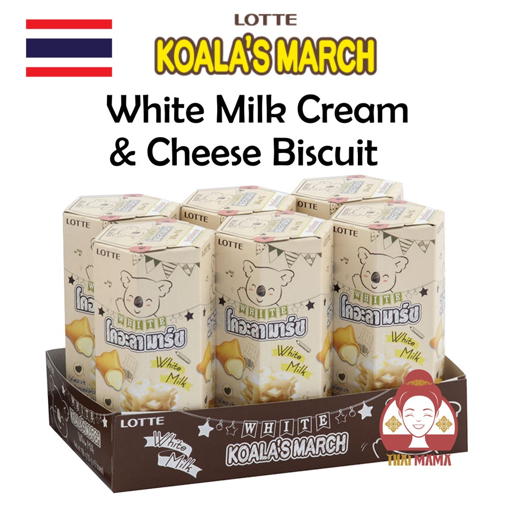 Lotte Koala's March White Milk Cream & Cheese 33g x 6 [Halal] Koala March