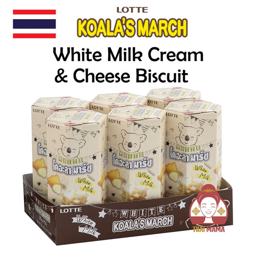Lotte Koala's March White Milk Cream & Cheese 33g x 6 [Halal] Koala March