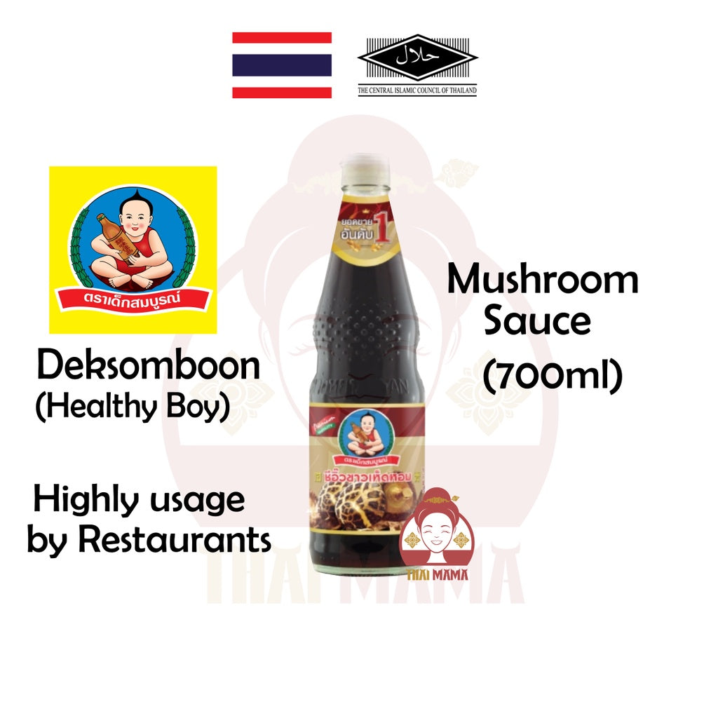 Healthy Boy Mushroom Soy Sauce 700ml [Halal] Deksomboon