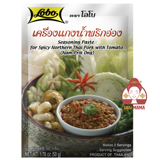 Lobo / Globo Nam Prik Ong / Seasoning Paste For Spicy Northern Thai Pork with Tomato 50g [Non Halal]